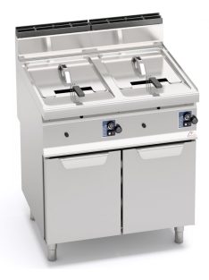   Gázüzemű szabadonálló olajsütő, 10+10 literes  - Berto's