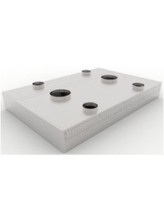   Rozsdamentes sziget elszívó ernyő indukciós és friss levegő be fúvással 1600 mm mély