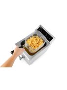 Indukciós olajsütő olajleeresztő csappal - 8 l, HENDI, 8L, Világos szürke, 230V/3500W, 288x619x(H)408mm