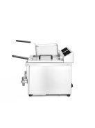 Indukciós olajsütő olajleeresztő csappal - 2 x 8 L, HENDI, Profi Termékcsalád, 16L, 230V/7000W, 577x609x(H)410mm