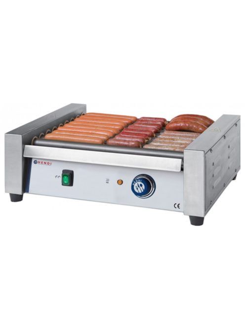 Hot Dog készítő gép, virslisütő-melegítő - 9 hengeres