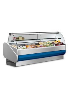   Csemegepult, hajlított üvegfelépítménnyel - Salina 80/150