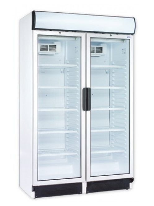 Üvegajtós hűtővitrin - 345+345 liter